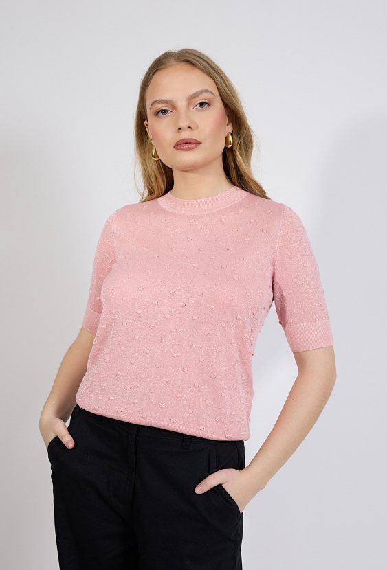 Sweter z krótkim rękawem