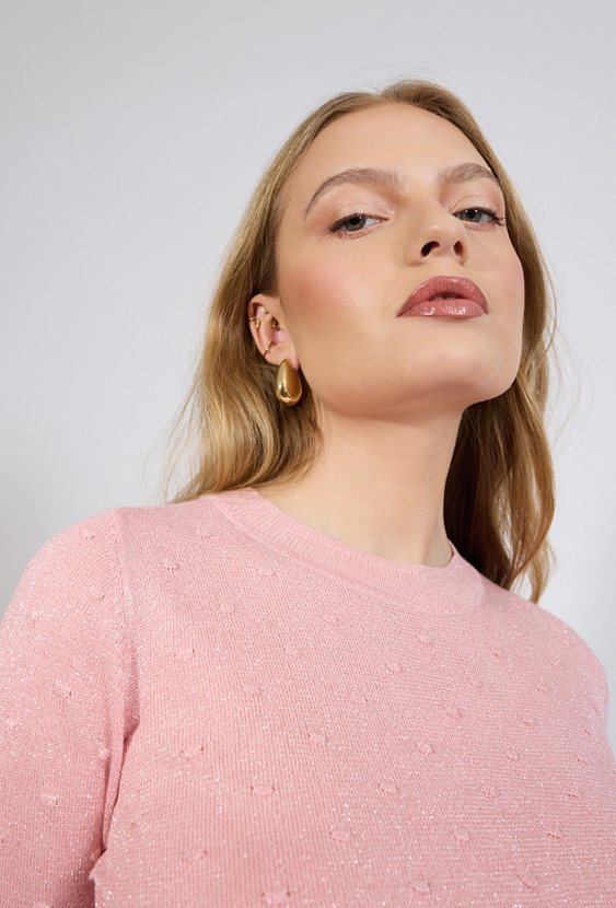 Sweter z krótkim rękawem