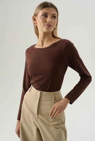 Bawełniana bluzka z długim rękawem