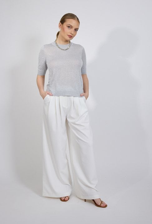 Sweter z krótkim rękawem