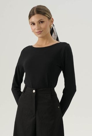 Bawełniana bluzka z długim rękawem