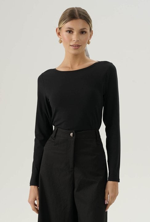 Bawełniana bluzka z długim rękawem