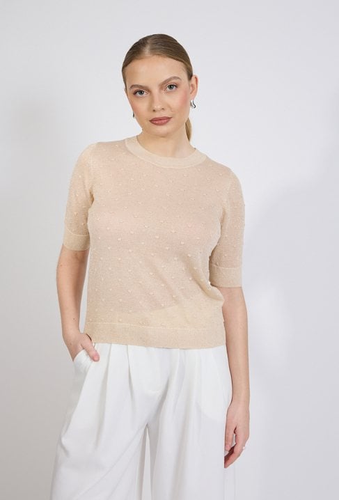 Sweter z krótkim rękawem