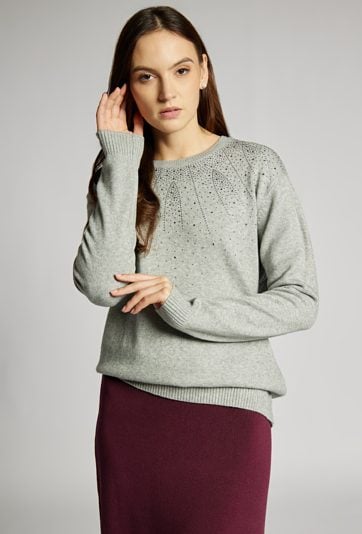 Sweter damski z wiskozą
