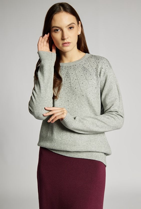 Sweter damski z wiskozą