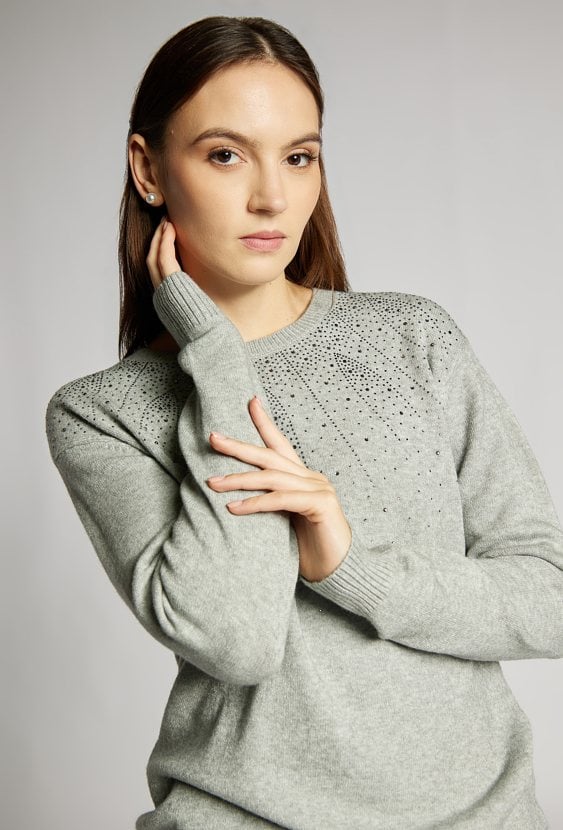 Sweter damski z wiskozą
