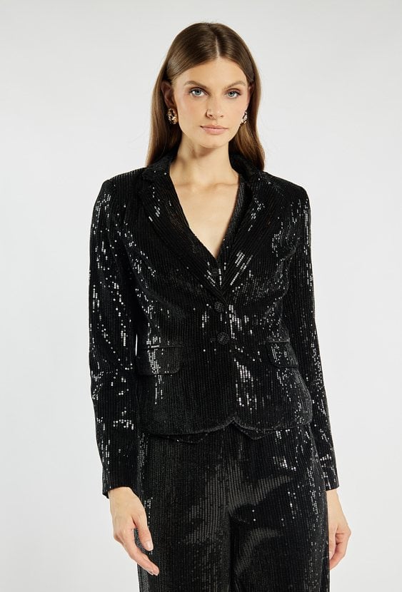 Elegancka marynarka z połyskiem