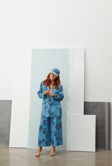 Luźne spodnie w kwiaty