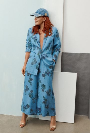 Luźne spodnie w kwiaty