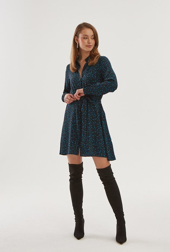 Wiskozowa sukienka mini