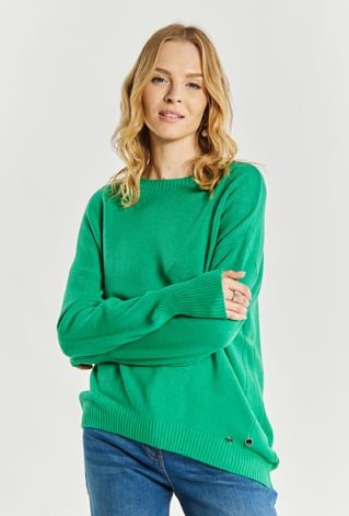 Sweter damski z zawieszkami