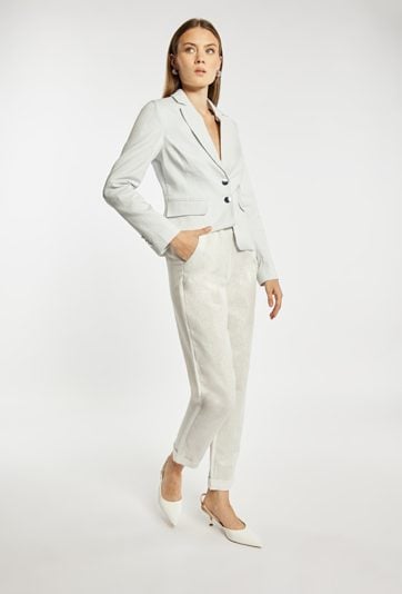 Spodnie z dodatkiem lnu