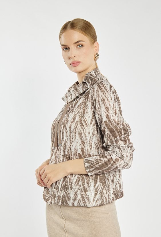 Stylowa bluzka z wzorem