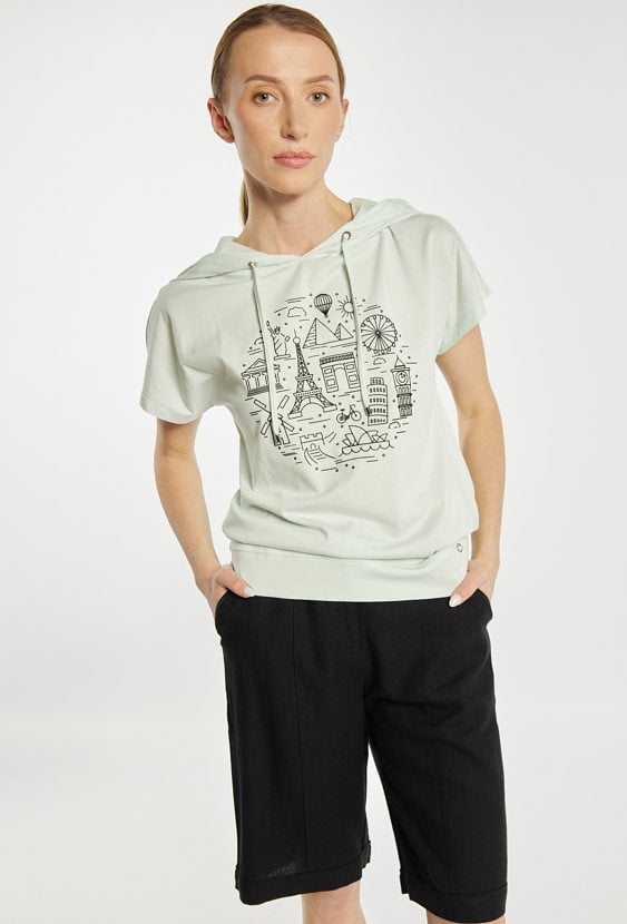 T-shirt z kapturem