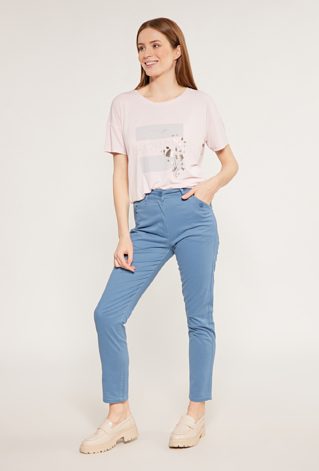 Materiałowe spodnie damskie