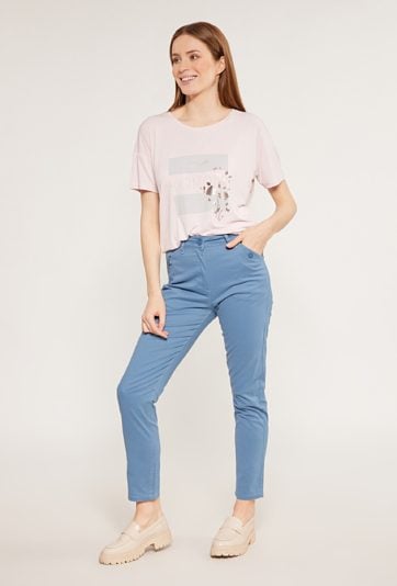 Materiałowe spodnie damskie