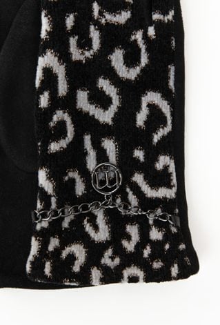 Rękawiczki z połyskującym wzorem