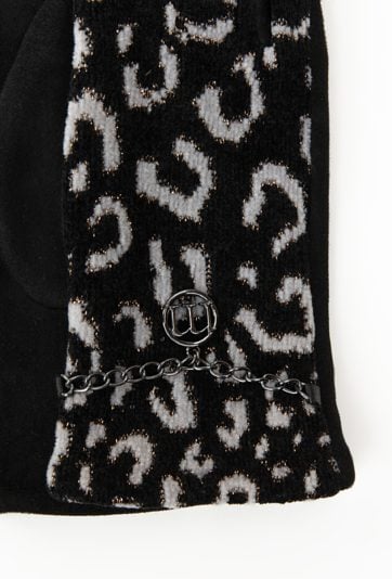 Rękawiczki z połyskującym wzorem