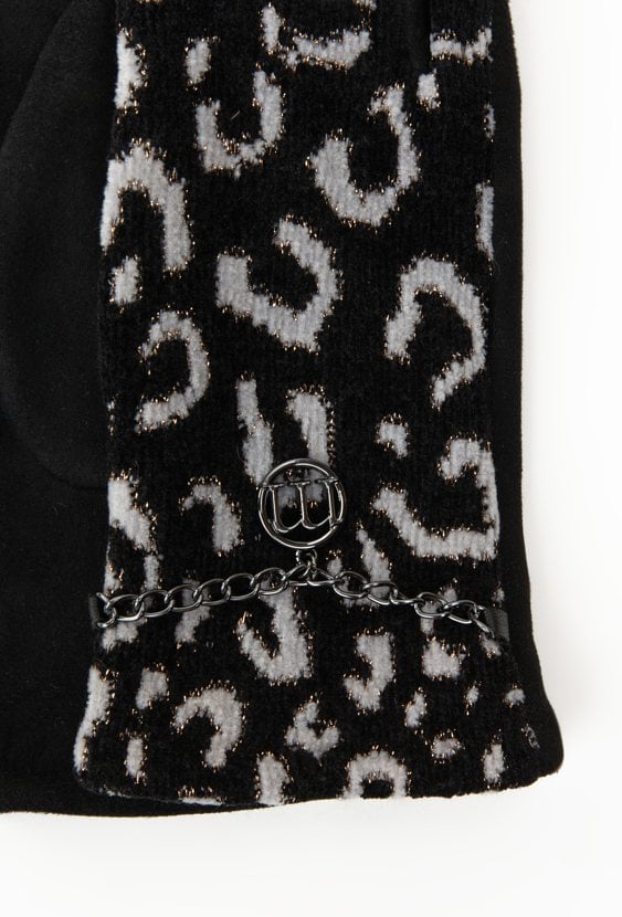 Rękawiczki z połyskującym wzorem