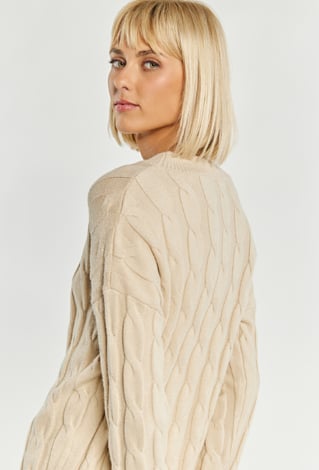 Swetrowa sukienka damska