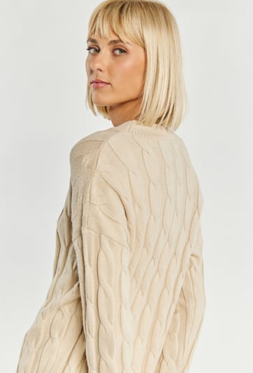 Swetrowa sukienka damska