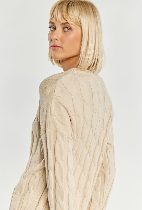 Swetrowa sukienka damska