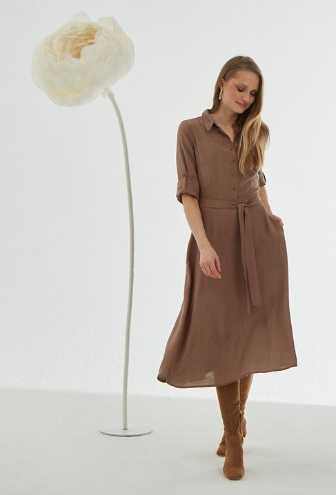 Wiskozowa szmizjerka midi