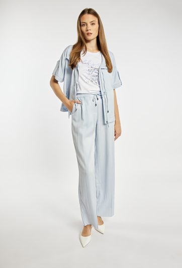 Luźne spodnie w paski