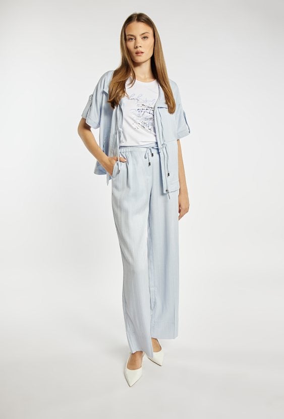 Luźne spodnie w paski