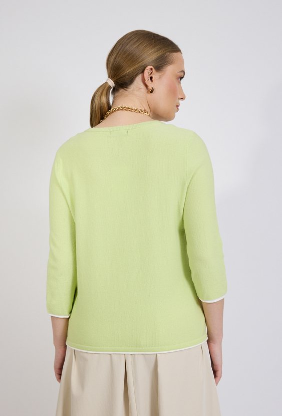 Sweter damski z małym wiązaniem