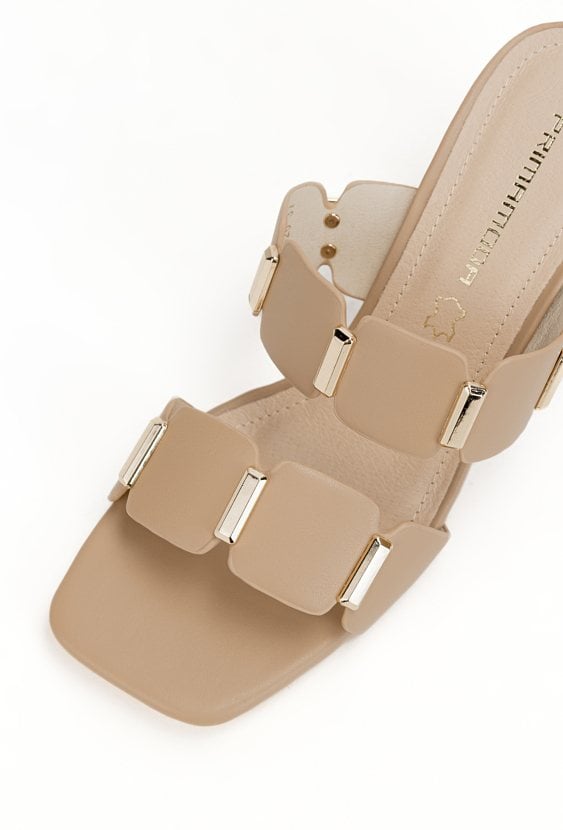 Beżowe klapki VITANA