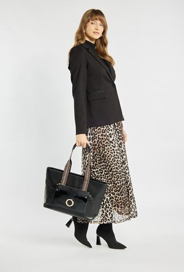 Duża, trzykomorowa torba