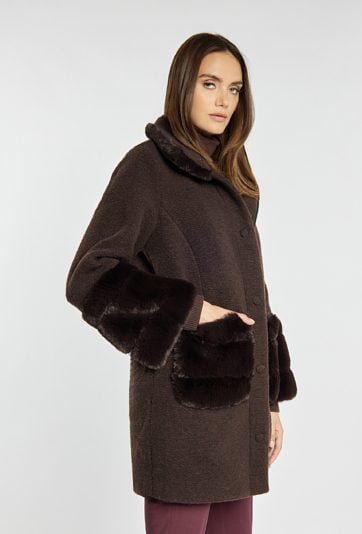 Kurtka damska z futerkiem