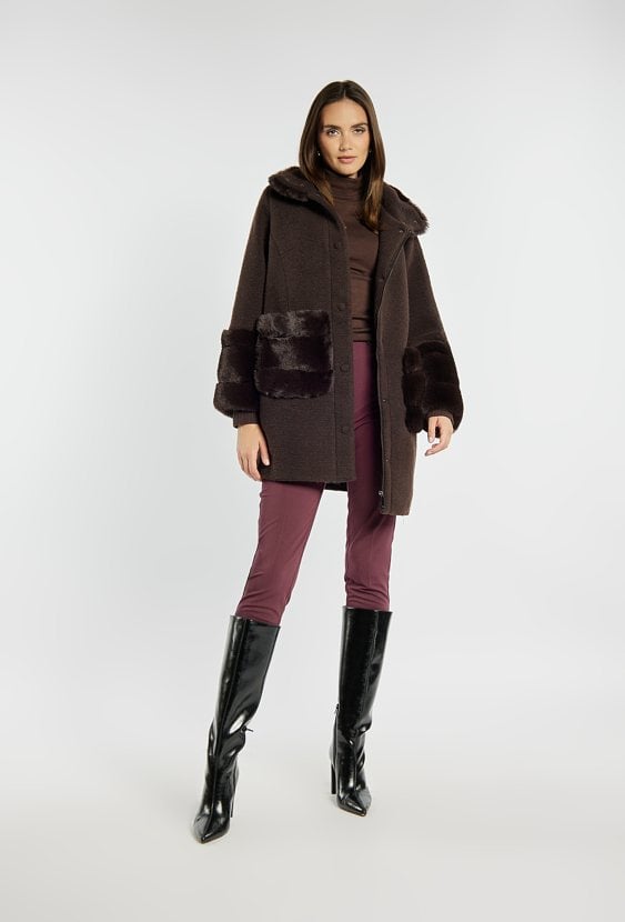 Kurtka damska z futerkiem
