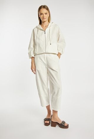 Spodnie z dodatkiem lnu