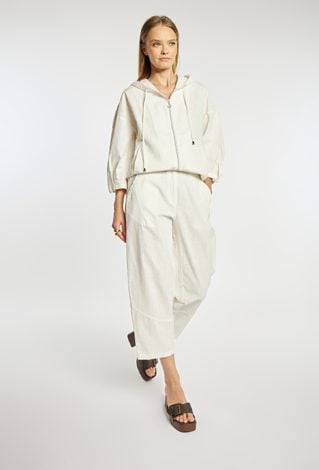 Spodnie z dodatkiem lnu