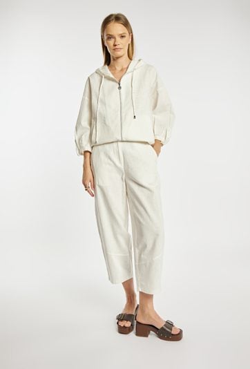 Spodnie z dodatkiem lnu