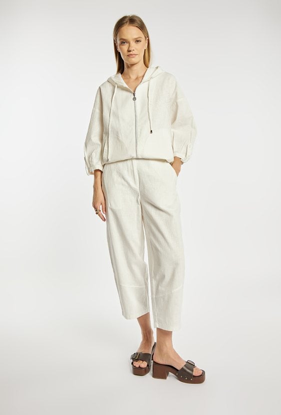 Spodnie z dodatkiem lnu