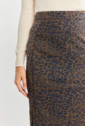 Spódniczka damska z wzorem a panterkę