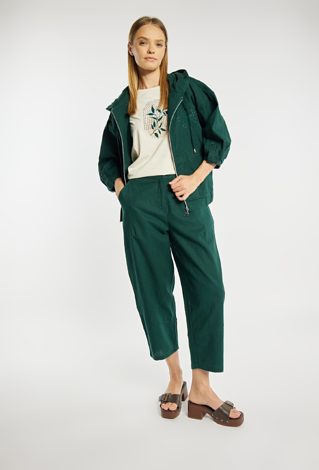 Spodnie z dodatkiem lnu