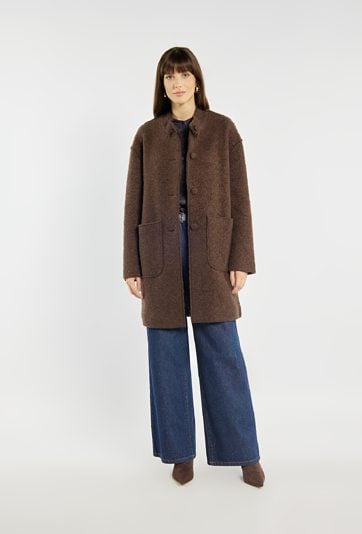 Płaszcz z dodatkiem wełny