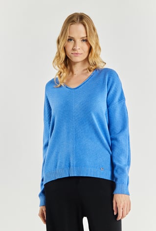 Sweter damski o luźnym fasonie