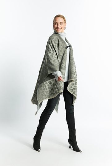 Szal damski typu ponczo