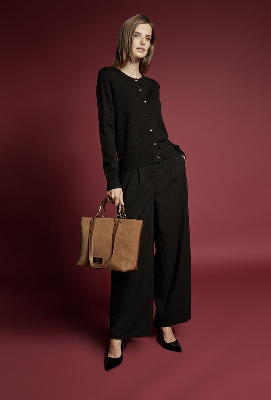 Elegancki sweter z wiskozą