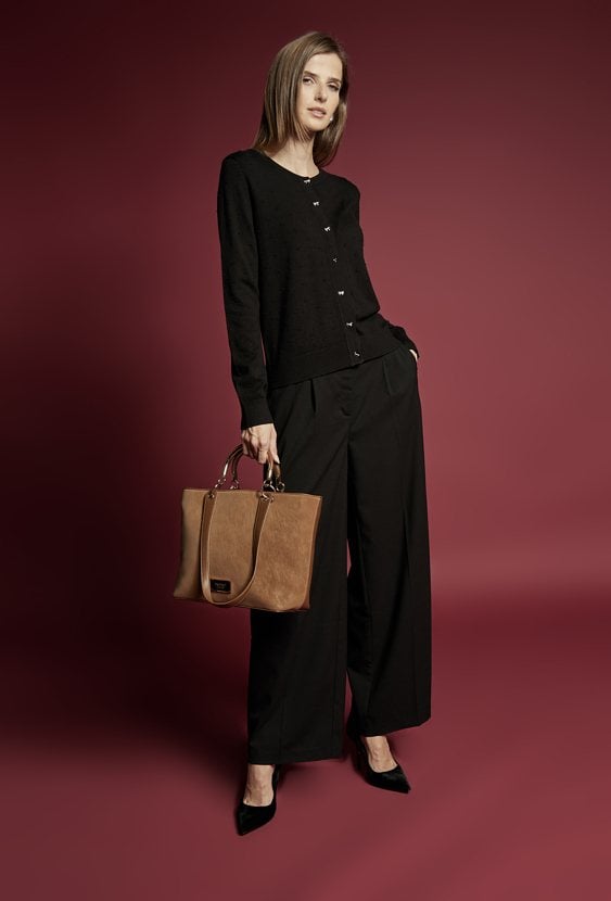 Elegancki sweter z wiskozą