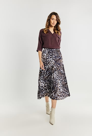 Plisowana spódnica damska