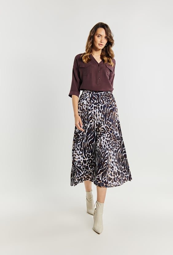 Plisowana spódnica damska