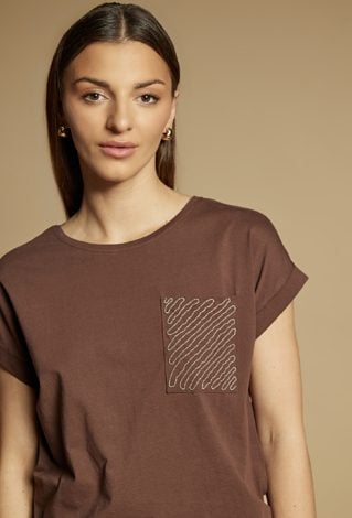 T-shirt z kieszonką