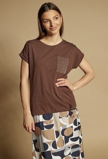 T-shirt z kieszonką