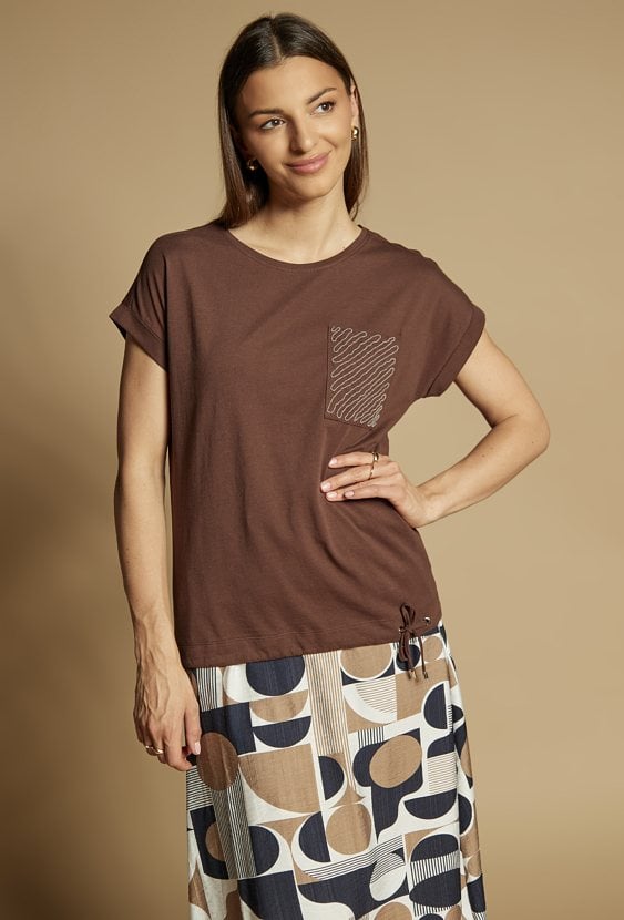 T-shirt z kieszonką